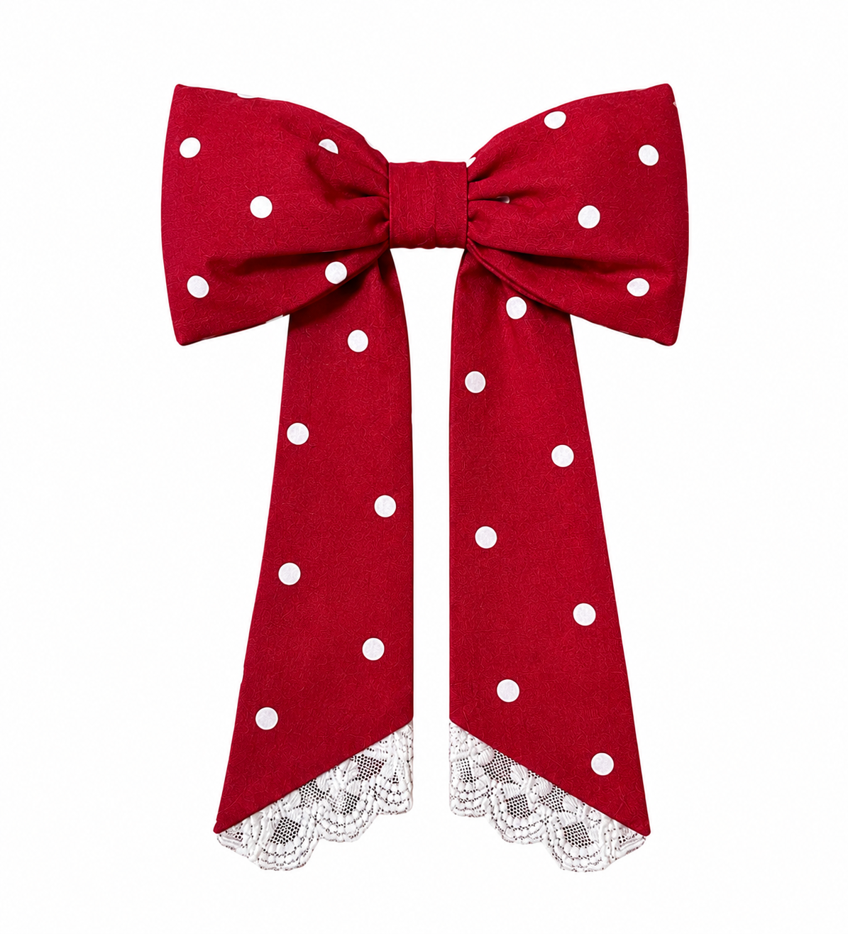 Rose polka Hair Bow Scoopstyle