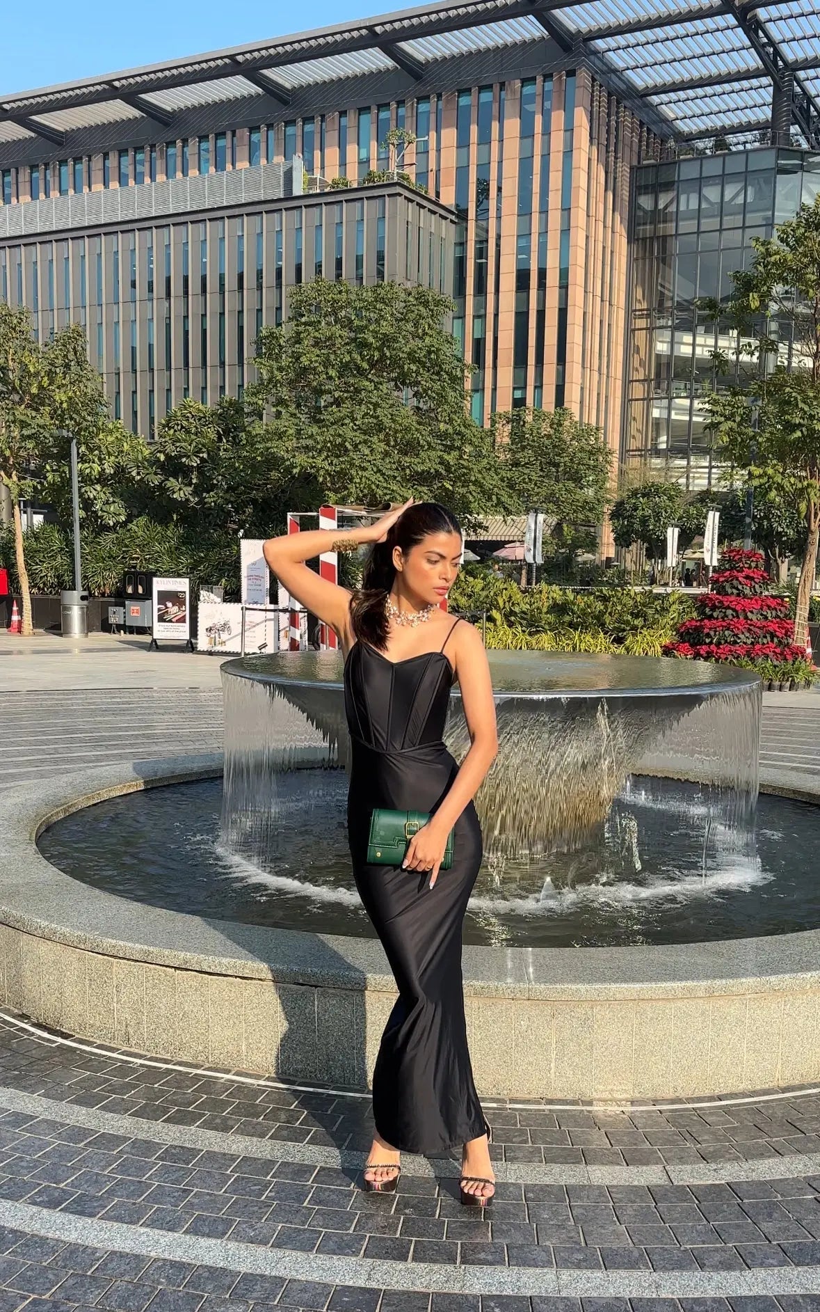 Black coreset dress Scoopstyle