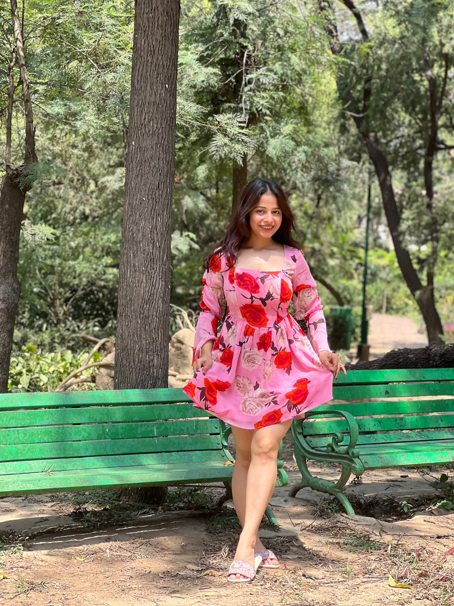 Serena Corset Floral Dress