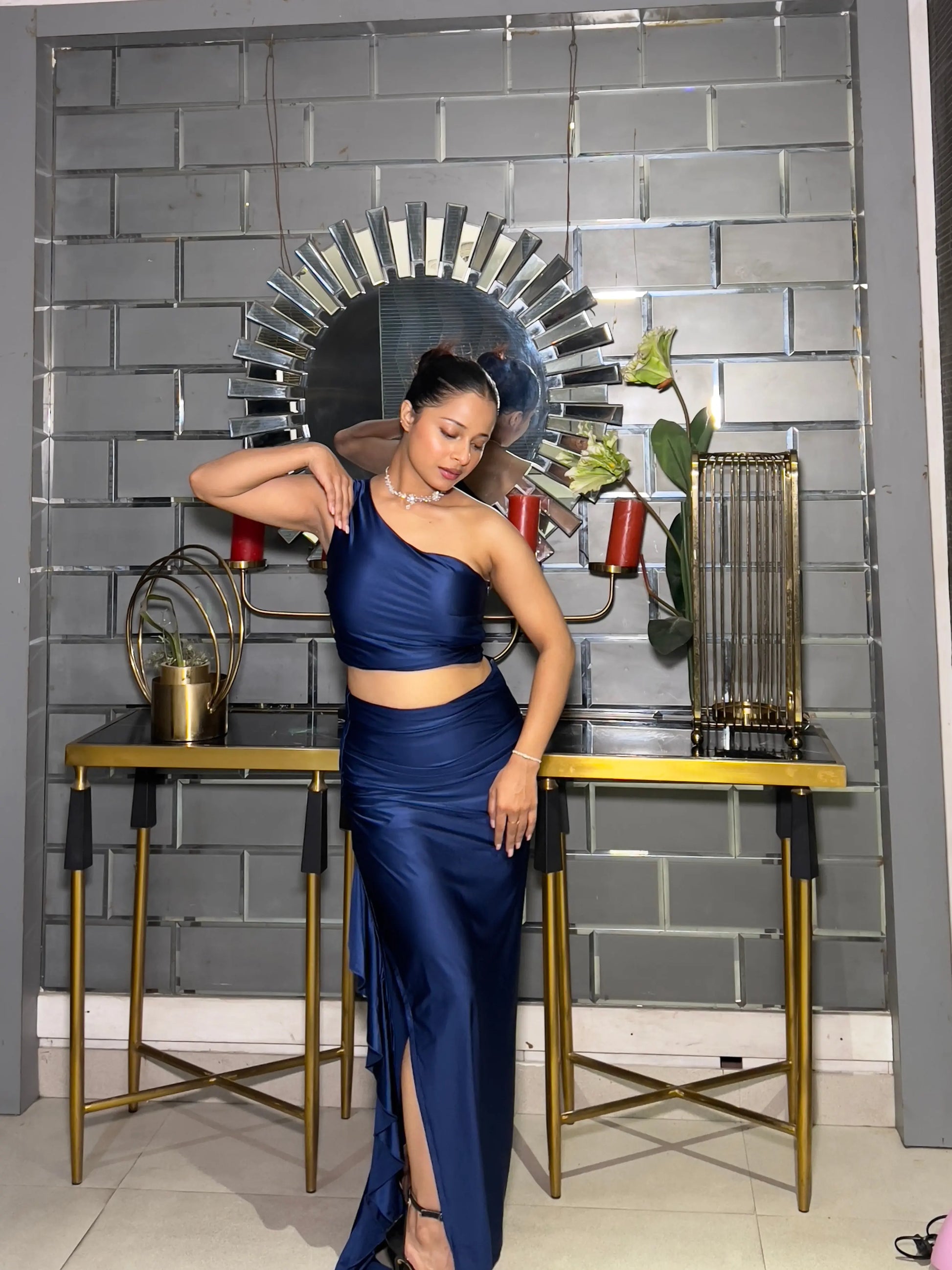 Midnight Glam Blue Dress My Store