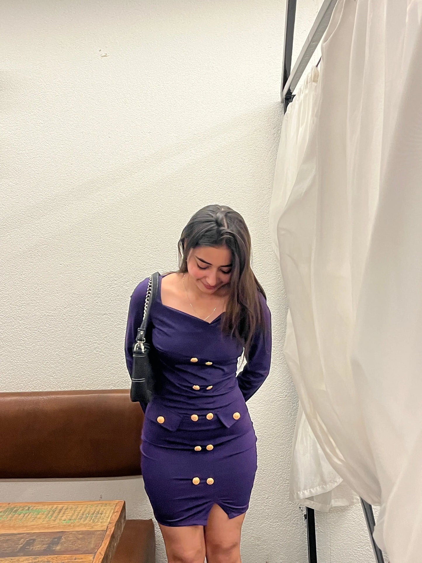 Purple Prestige Mini Dress - Scoopstyle