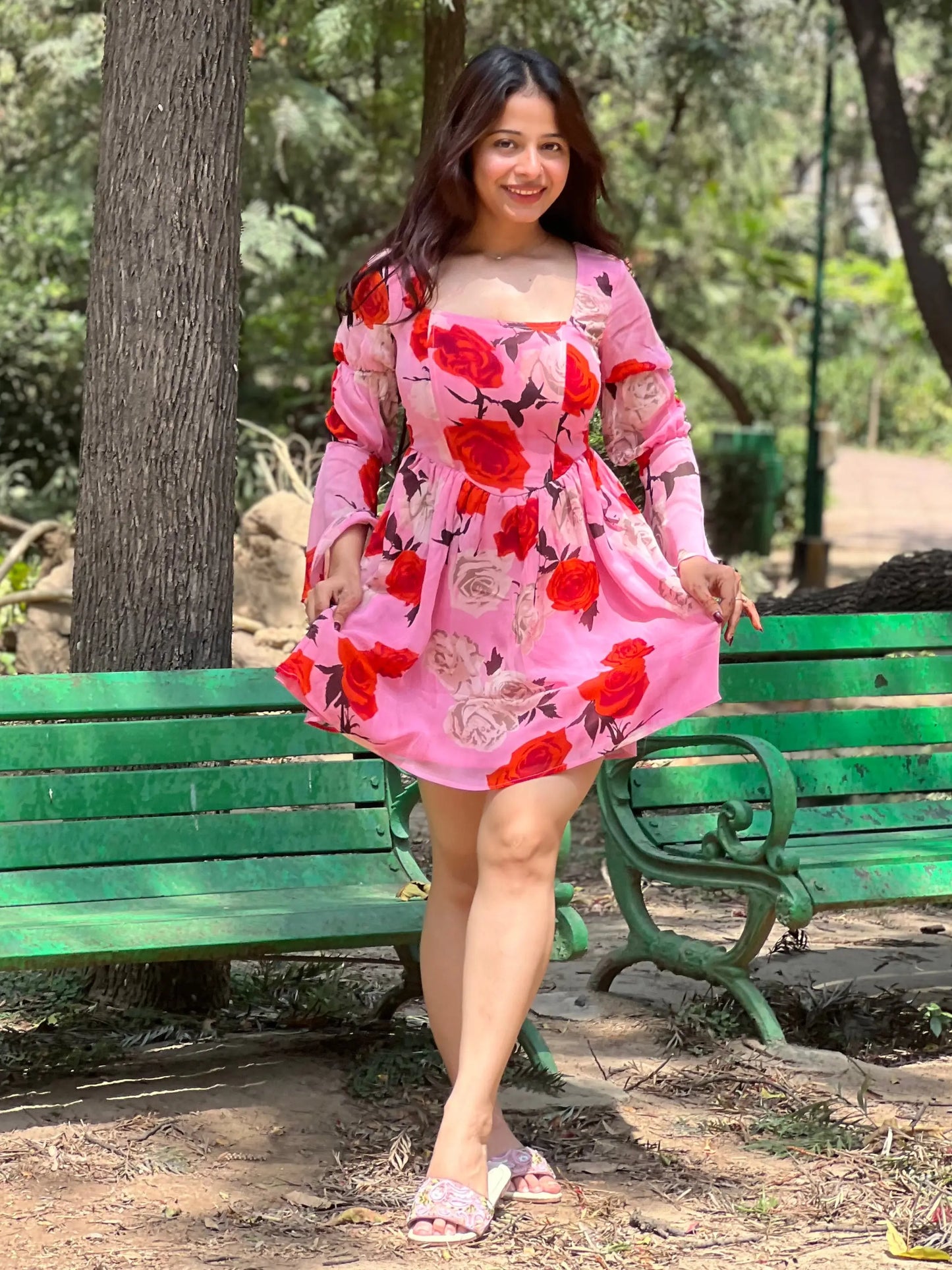 Serena Corset Floral Dress Scoopstyle