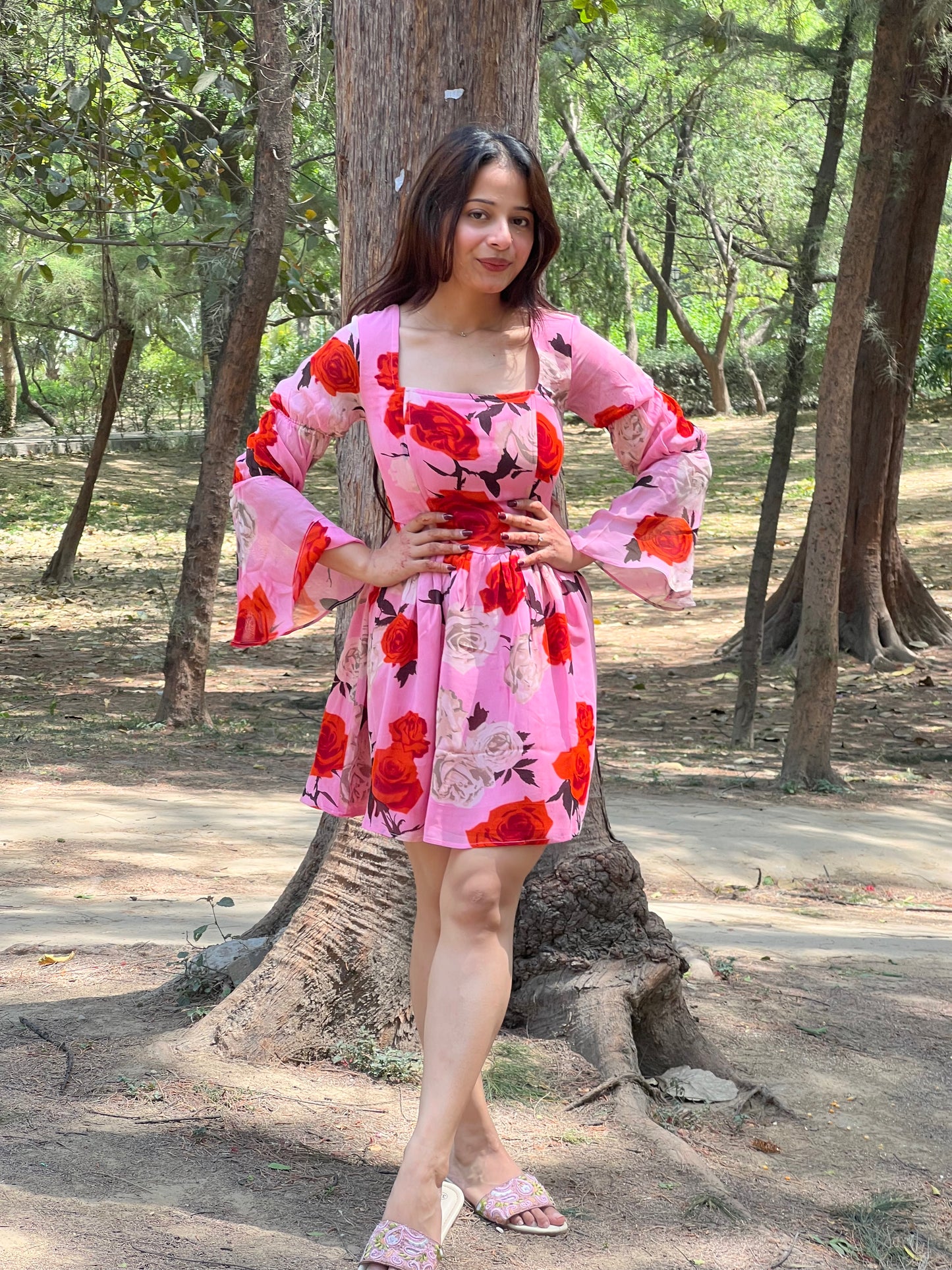 Serena Corset Floral Dress Scoopstyle