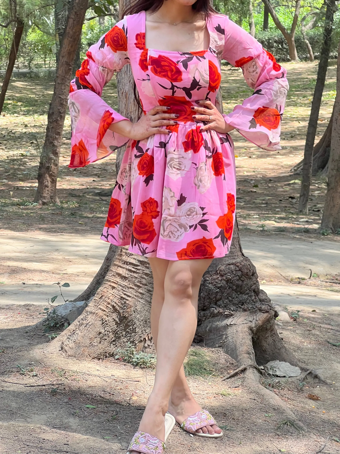 Serena Corset Floral Dress Scoopstyle