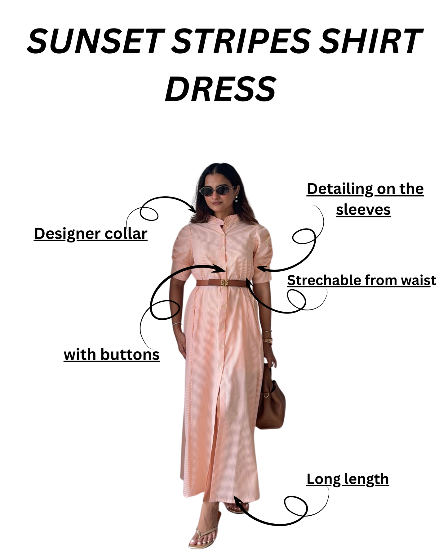 Sunset Stripes Shirt Dress Scoopstyle