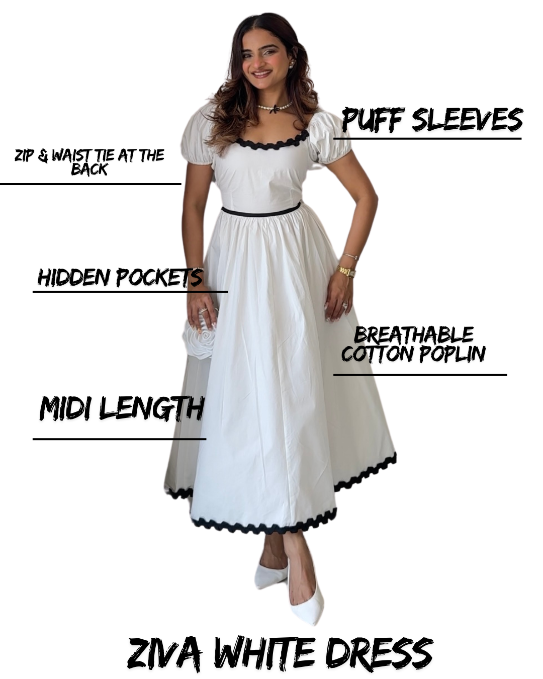 Ziva White Dress Scoopstyle
