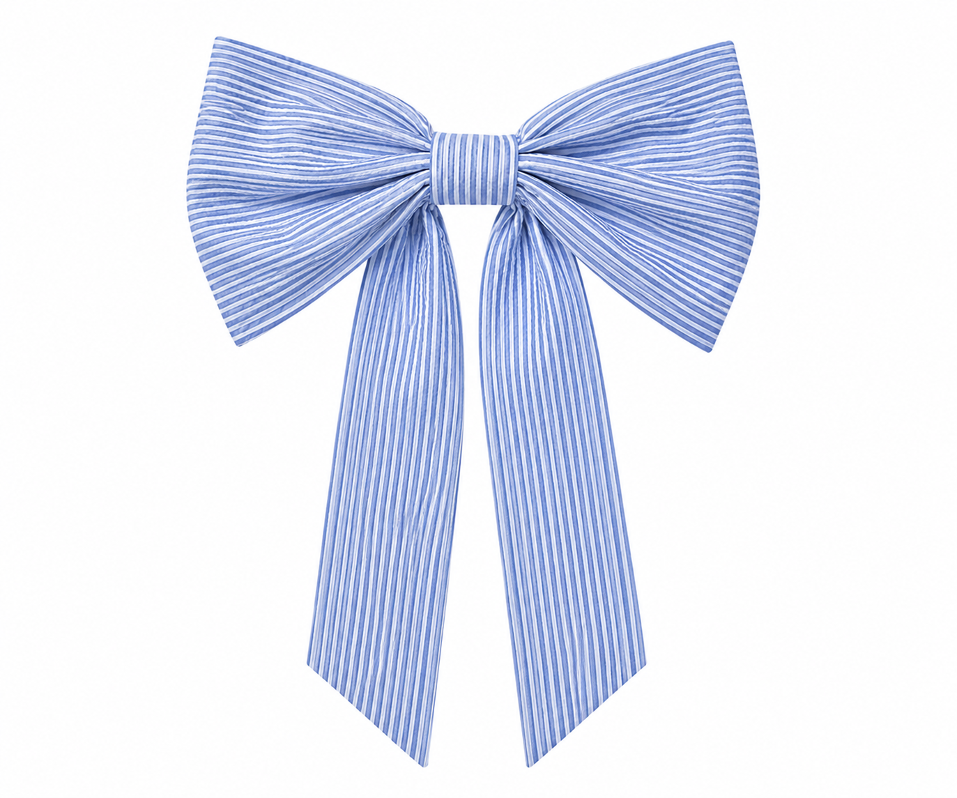 Blue stripe Hair Bow Scoopstyle