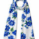 Bluebell & Blue lily scarf