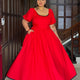 Ruby Red Flare Dress