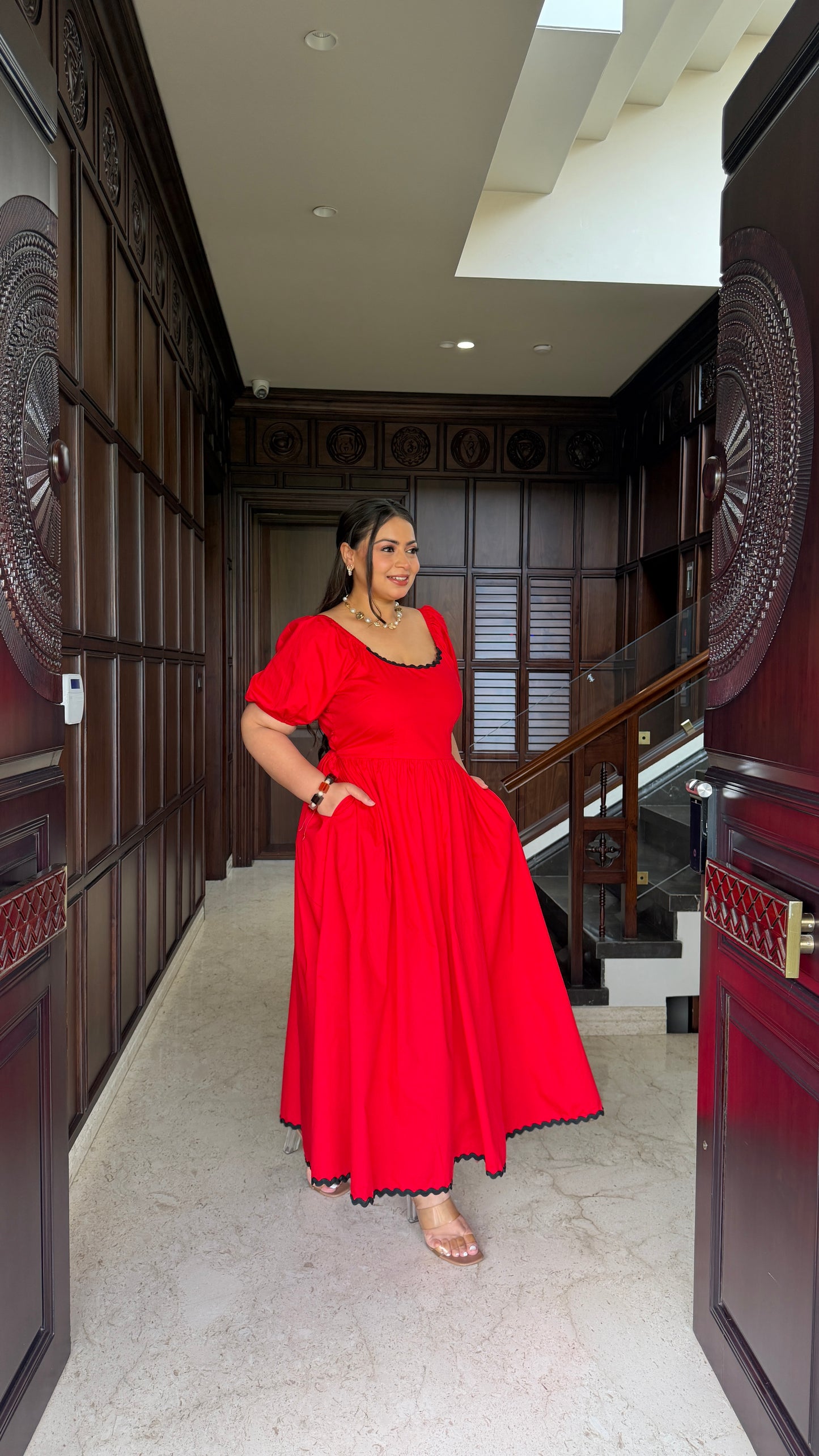 Ruby Red Flare Dress