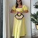 Daisy Lemon Flare Dress