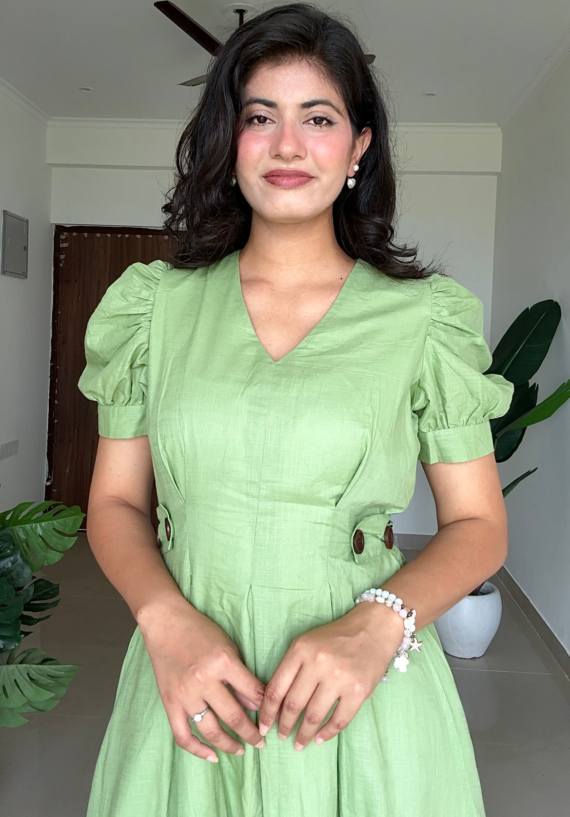 Garden Affair Cotton Linen Dress
