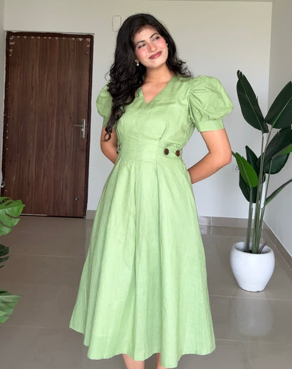 Garden Affair Cotton Linen Dress