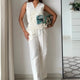 Tiya Linen Pants and Waistcoat Set