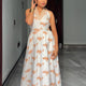 Ivory Mayura Midi Dress sleeveless