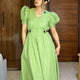 Garden Affair Cotton Linen Dress