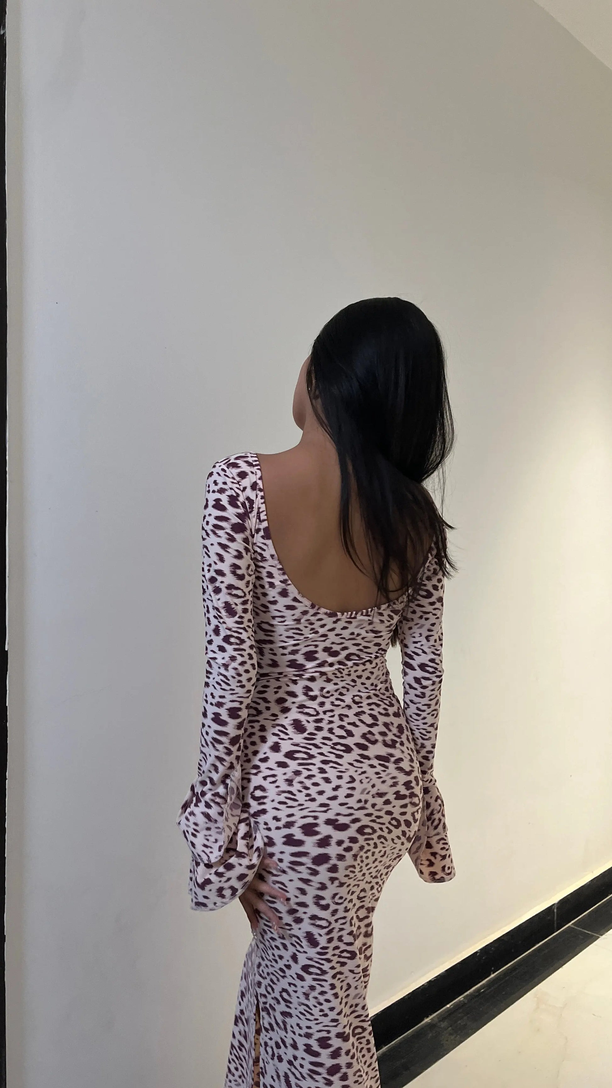 Leopard luxe bodycon dress - Scoopstyle