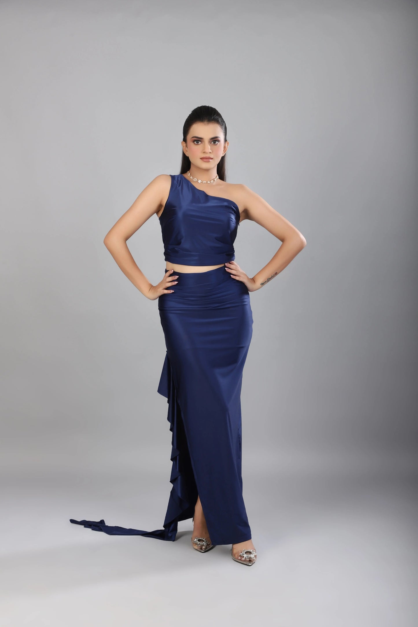 Midnight Glam Blue Dress My Store