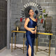 Midnight Glam Blue Dress