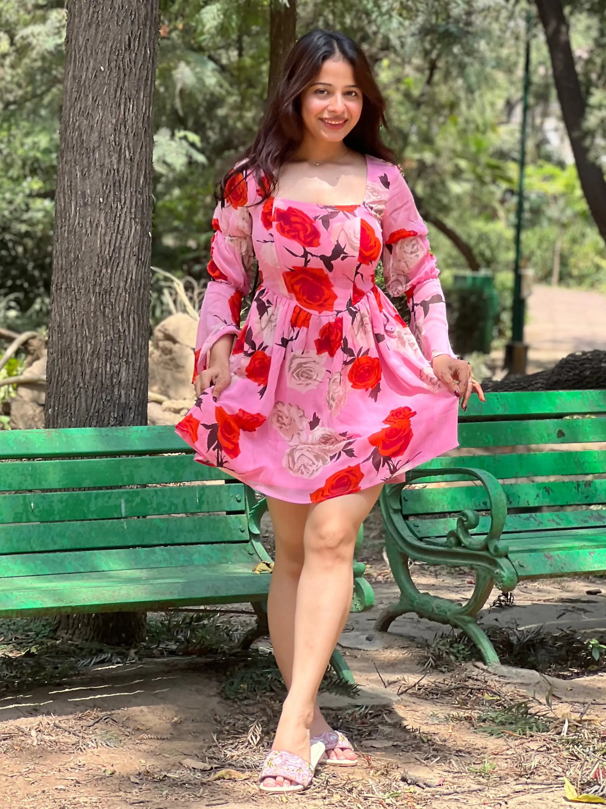 Serena Corset Floral Dress Scoopstyle
