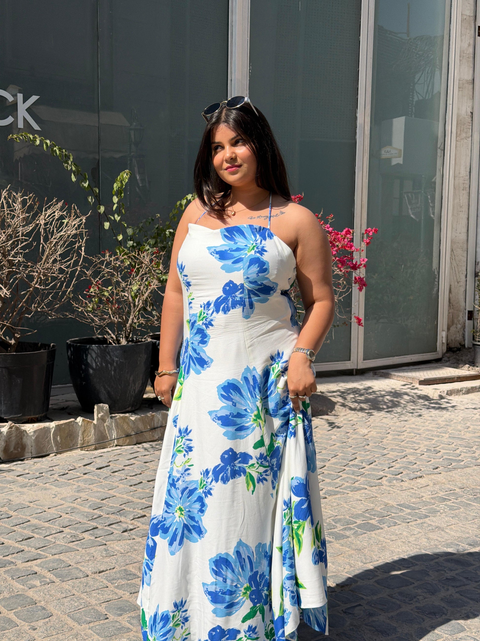 Blue Lily dress Scoopstyle