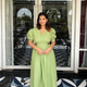 Garden Affair Cotton Linen Midi Dress