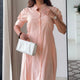 Sunset Stripes Shirt Dress